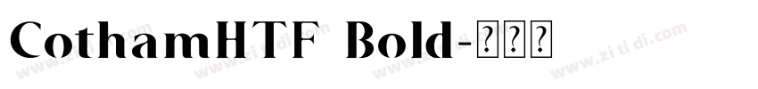 CothamHTF Bold字体转换